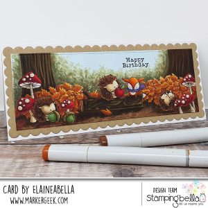 Woodland Animals Slimline Card