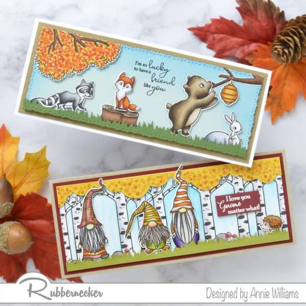 2 Fall Slimline Cards