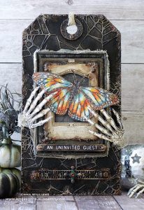 Halloween Mixed Media Tag