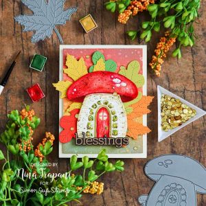 Fall Mushroom House Card