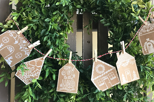 Gingerbread Garland with Template