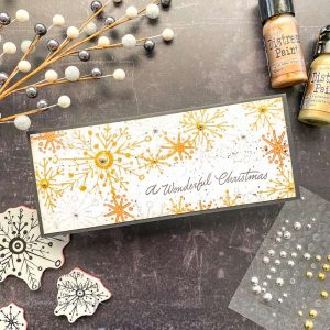 Stamping with Metallic Paint