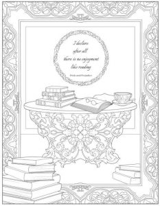 4 Jane Austen Coloring Pages