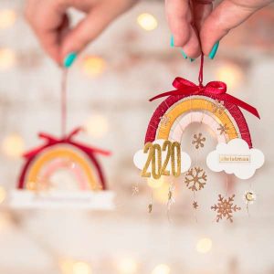 Rainbow Christmas Ornament