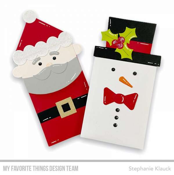 Snowman and Santa Gift Card Holders