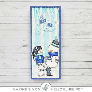 Slimline Snowman Card