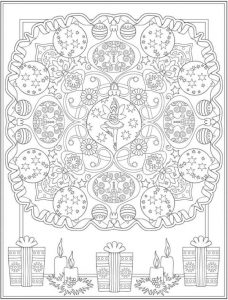 6 Christmas Ornaments Coloring Pages