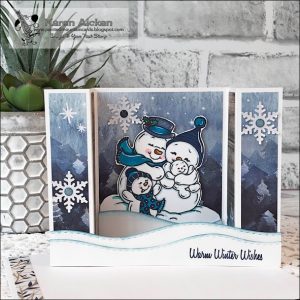 Snowman Bridge Card