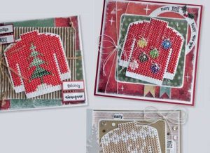 Cross Stitch Christmas Sweater Cards