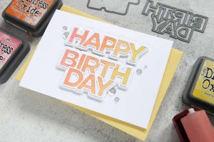 Brayered Birthday Card