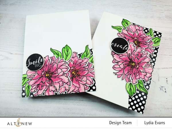 Peony Peek a Boo Card