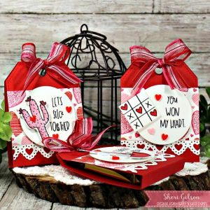 Tag Shaped Valentine Treat Holder