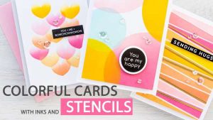 Stenciled Cards