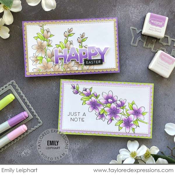 Spring Flowers Mini Slimline Cards