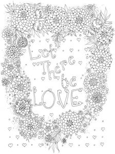 6 Love and Valentine Coloring Pages