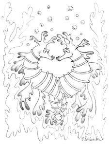 Seahorses Coloring Page