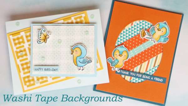 Create Card Patterns with Washi Tape