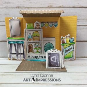 3D Mini Coffee Shop Card