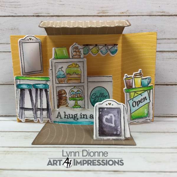 3D Mini Coffee Shop Card