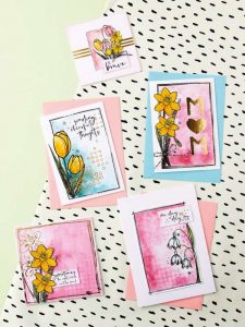 FREE Spring Flower Digital Stamps