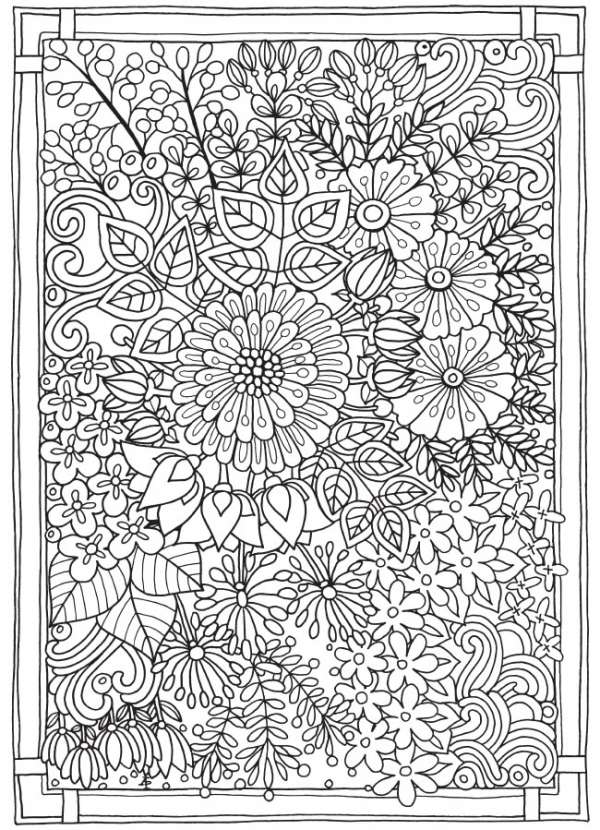 6 Entangled Garden Coloring Pages