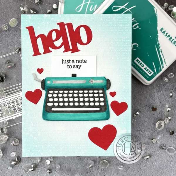 Interactive Typewriter Card