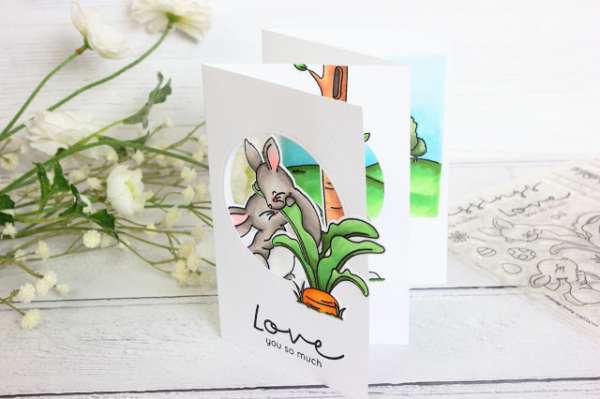 Zig Zag Bunny Card