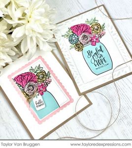 Flower Bouquet Jar Cards