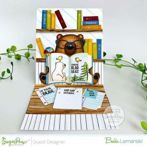 Book Reading Easel Card