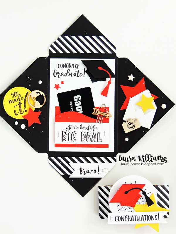 Exploding Envelope Graduation Card