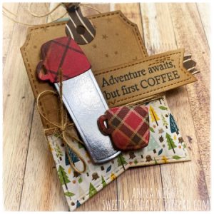 Masculine Coffee Themed Tag