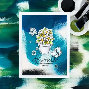 Dry Brush Paint Card Backgrounds