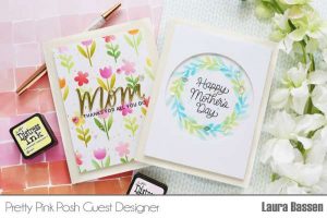 Stenciled Mother's Day Cards