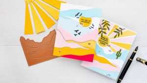 Color Blocked Landscape Cards