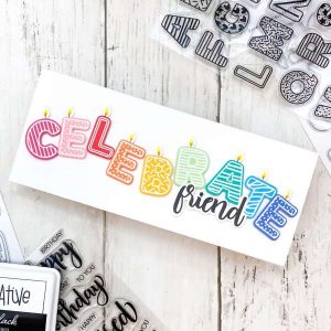 Colorful "Celebrate" Card Tutorial