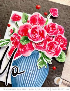 Vase of Roses Card Tutorial