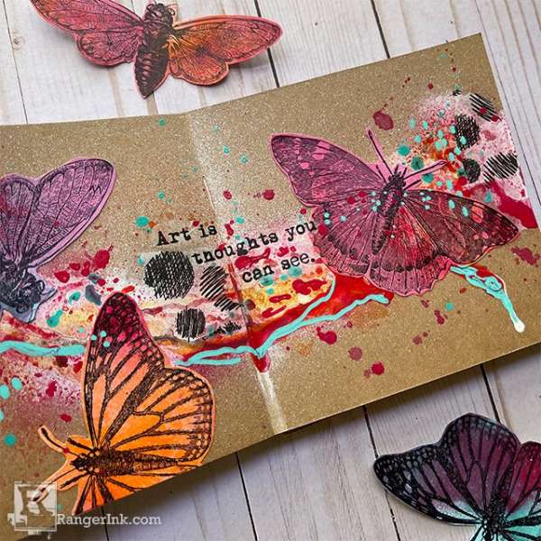 Butterfly Art Journal Page