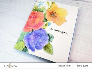 Dry Embossed and Water Colored Card