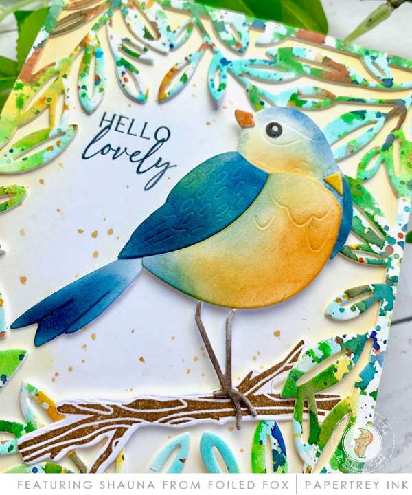 Lovely Bird Card with Inking Techniques