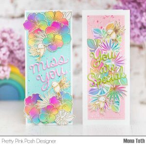 Ink Blended Floral Card