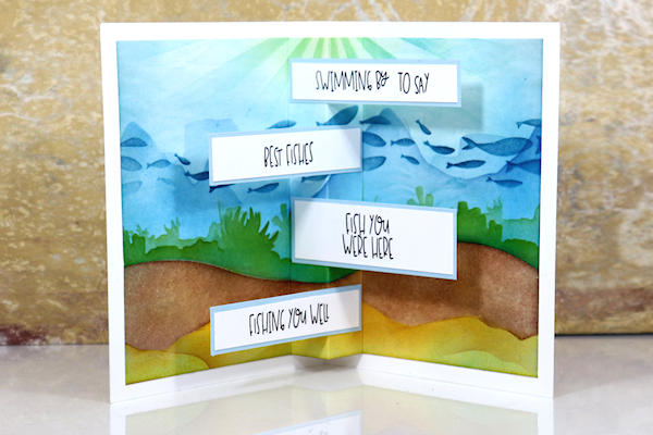 Pop Up Card with Sentiment Strips