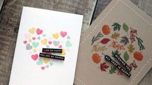 Creating Cards using Small Stamps