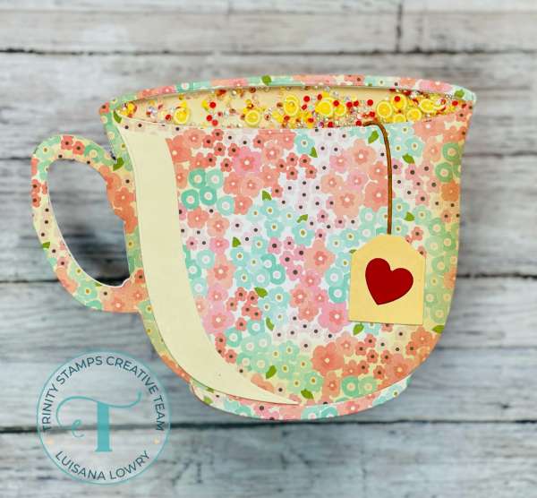 Tea Cup Shaped Shaker Card