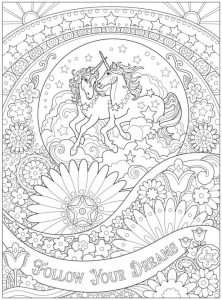 6 FREE Unicorn Coloring Pages