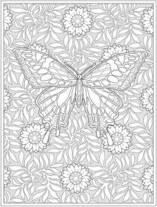 6 Butterfly Coloring Pages