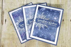 Color Lifting Snowflake Card