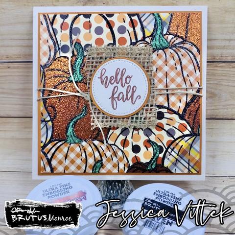 Paper Pieced Pumpkins Card