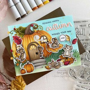 Pumpkin Mouse House Card