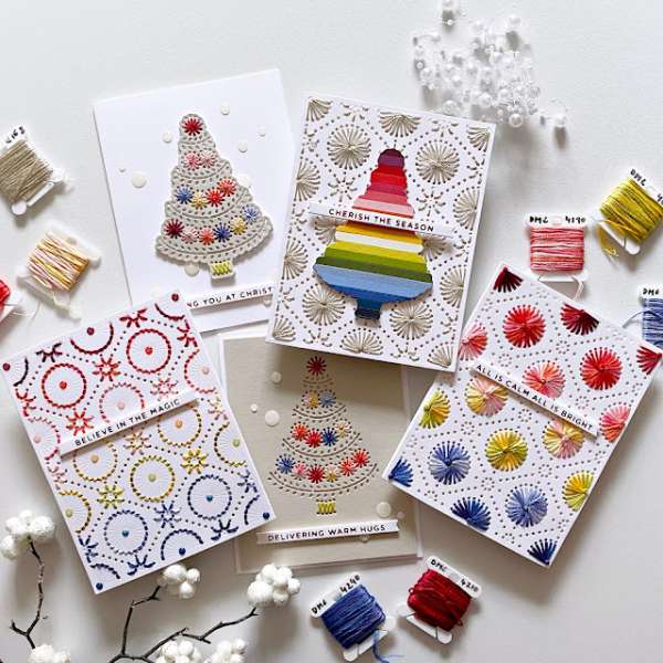 Stitched Christmas Cards