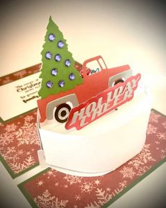 Christmas Tree Truck Pop Up Card